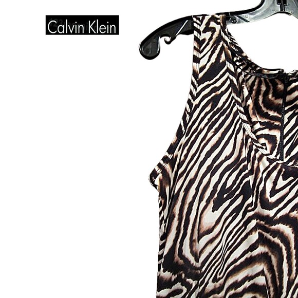 Calvin Klein NEW Black Combo Drawstring Sleeveles Jumpsuit - Picture 7 of 10
